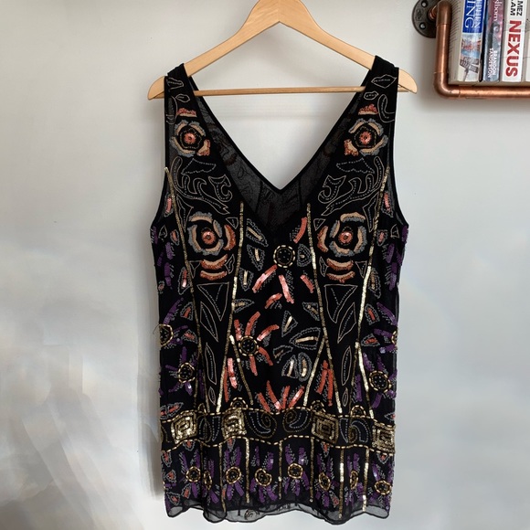 SOLD // Free People // Sequin Shift Dress // Small - Picture 7 of 8